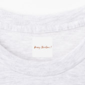 Merry Christmas greeting bear and bunny stickers Etiketten (Befestigt)