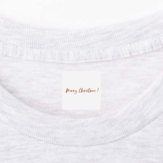 Merry Christmas  greeting bear and bunny stickers Etiketten (Befestigt)