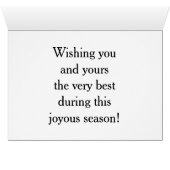 Merry Christmas greeting card (Innenansicht Horizontal (Unten))