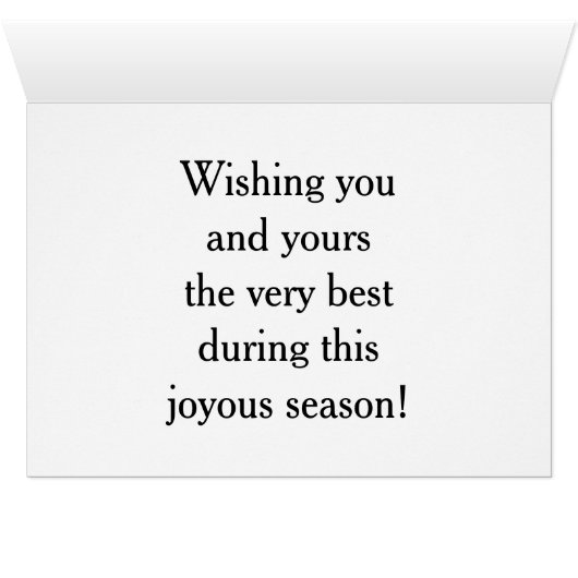 Merry Christmas greeting card (Innenansicht Horizontal (Unten))