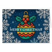 Merry Christmas greeting card (Vorderseite (Horizontal))