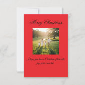 Merry Christmas Greeting Card Dankeskarte (Vorderseite)