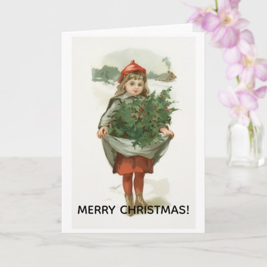 Merry Christmas Greeting Card Karte (Orchidee)