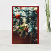 Merry Christmas Greeting Card Karte (Vorderseite)