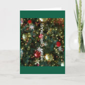 Merry Christmas Greeting Card Karte (Vorderseite)