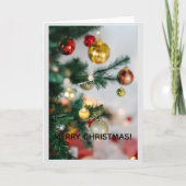 Merry Christmas Greeting Card Karte (Vorderseite)