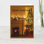 Merry Christmas Greeting Card Karte (Vorderseite)