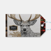 Merry Christmas greeting Geschenkanhänger (Vorderseite (Horizontal))