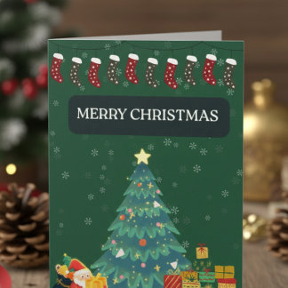 Merry Christmas Greetings Card Feiertagskarte