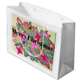 Merry Christmas! Große Geschenktüte (Rückseite Schrägansicht)