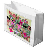 Merry Christmas! Große Geschenktüte (Vorderseite Schrägansicht)