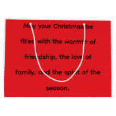 Merry Christmas! Große Geschenktüte (Rückseite)