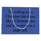 Merry Christmas! Große Geschenktüte (Rückseite)