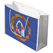 Merry Christmas! Große Geschenktüte (Vorderseite Schrägansicht)