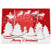 Merry Christmas Große Geschenktüte (Vorderseite)