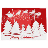 Merry Christmas Große Geschenktüte (Rückseite)