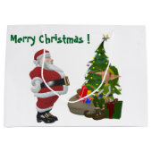 MERRY CHRISTMAS GROßE GESCHENKTÜTE (Vorderseite)
