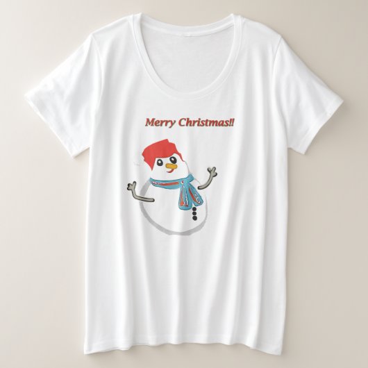 Merry Christmas!! Große Größe T-Shirt (Design vorne)