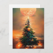 "MERRY CHRISTMAS" Grußkarten Feiertagskarte (Vorne/Hinten)