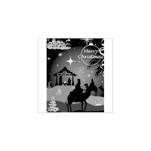 Merry Christmas Gummistempel (Prägung)