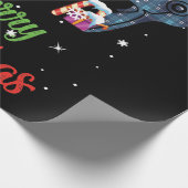 Merry Christmas Hairstyist Funny Tool Hairréstehen Geschenkpapier (Ecke)