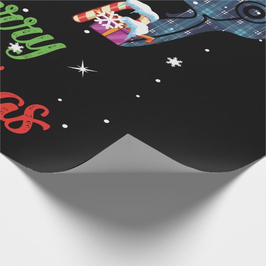 Merry Christmas Hairstyist Funny Tool Hairréstehen Geschenkpapier (Ecke)