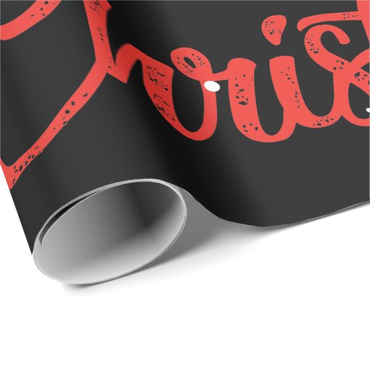 Merry Christmas Hairstyist Funny Tool Hairréstehen Geschenkpapier (Rolleneckpunkt)