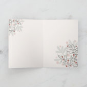 Merry Christmas hand drawn mistletoe  Karte (Innenseite)