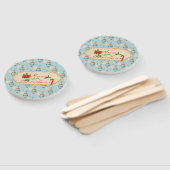 Merry Christmas Hand Fan – Festive Holiday Design Fächer (Non-assembled)