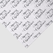 Merry Christmas | Handwritten Script Elegant Seidenpapier (Ausschnitt)