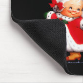 Merry Christmas - Happy Cute Mrs Claus And Mr Clau Mousepad (Ecke)