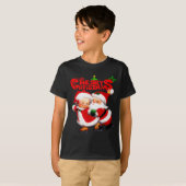 Merry Christmas - Happy Cute Mrs Claus And Mr Clau T-Shirt (Vorne ganz)