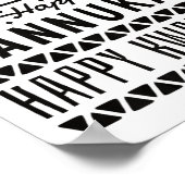 Merry Christmas Happy Hanukkah Happy Kwanzaa Poster (Ecke)