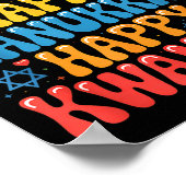 Merry Christmas Happy Hanukkah Kwanzaa Quote  Poster (Ecke)