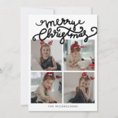 MERRY CHRISTMAS Happy Holidays Fügen Sie Ihre Foto (Vorderseite)