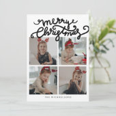 MERRY CHRISTMAS Happy Holidays Fügen Sie Ihre Foto (Stehend Vorderseite)