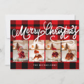 MERRY CHRISTMAS Happy Holidays Fügen Sie Ihre Foto (Vorderseite)