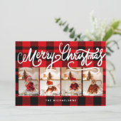 MERRY CHRISTMAS Happy Holidays Fügen Sie Ihre Foto (Stehend Vorderseite)