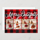 MERRY CHRISTMAS Happy Holidays Fügen Sie Ihre Foto (Vorne/Hinten)