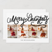 MERRY CHRISTMAS Happy Holidays Fügen Sie Ihre Foto (Vorne/Hinten)