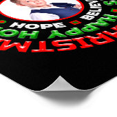 Merry Christmas Happy Holidays Photo Poster (Ecke)