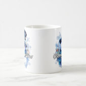 Merry Christmas Happy Holidays Winter Snowman Kaffeetasse (Mittel)