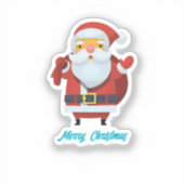 Merry Christmas & Happy New Year Aufkleber (Vorderseite)