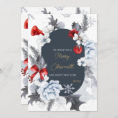 Merry Christmas happy new year card Dankeskarte (Vorne/Hinten)