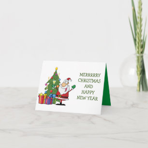 MERRY CHRISTMAS/HAPPY NEW YEAR CARD KARTE