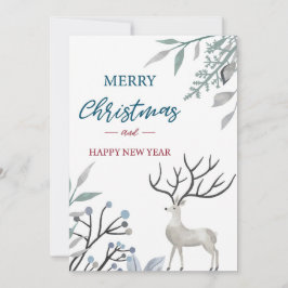 Merry Christmas & Happy New Year Feiertagskarte