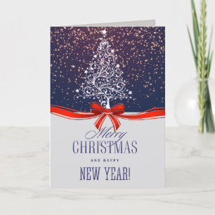 Merry Christmas & Happy New Year Feiertagskarte