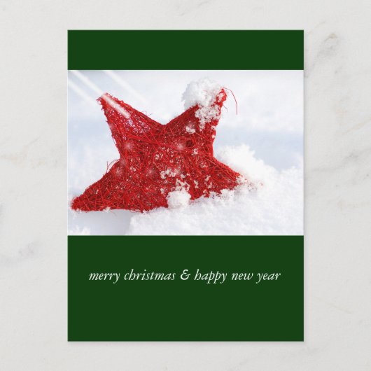 merry christmas & happy new year feiertagspostkarte (Vorderseite)