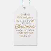 Merry Christmas & Happy New Year Geschenkanhänger (Vorderseite)