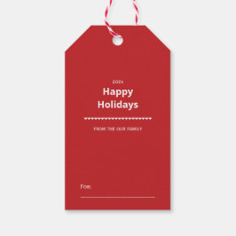 Merry Christmas & Happy New Year Geschenkanhänger